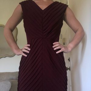 Burgundy Adrianna Papell Dress Size 2